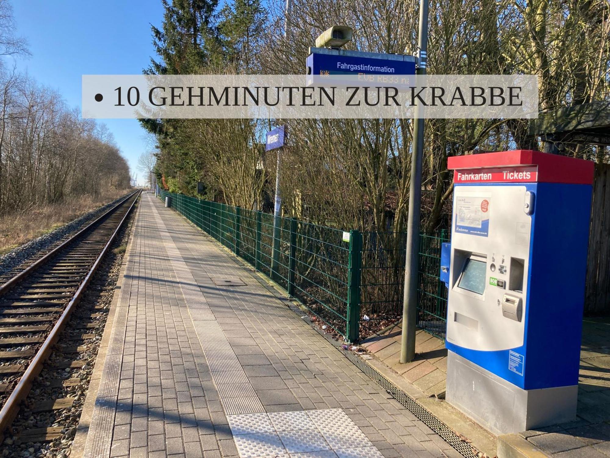 Haus Krabbe, Apartment 10, Naehe Bremerhaven, Fuer 1-2 Personen, 2 Schlafzimmer, Einzelbetten, Zweite Etage, Zentral Gelegen, Bis Zu 2 Hunden Kostenfrei Willkommen Wremen Exterior foto